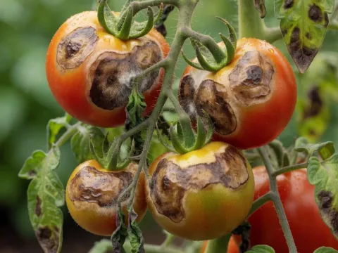 Braunfäule an Tomaten