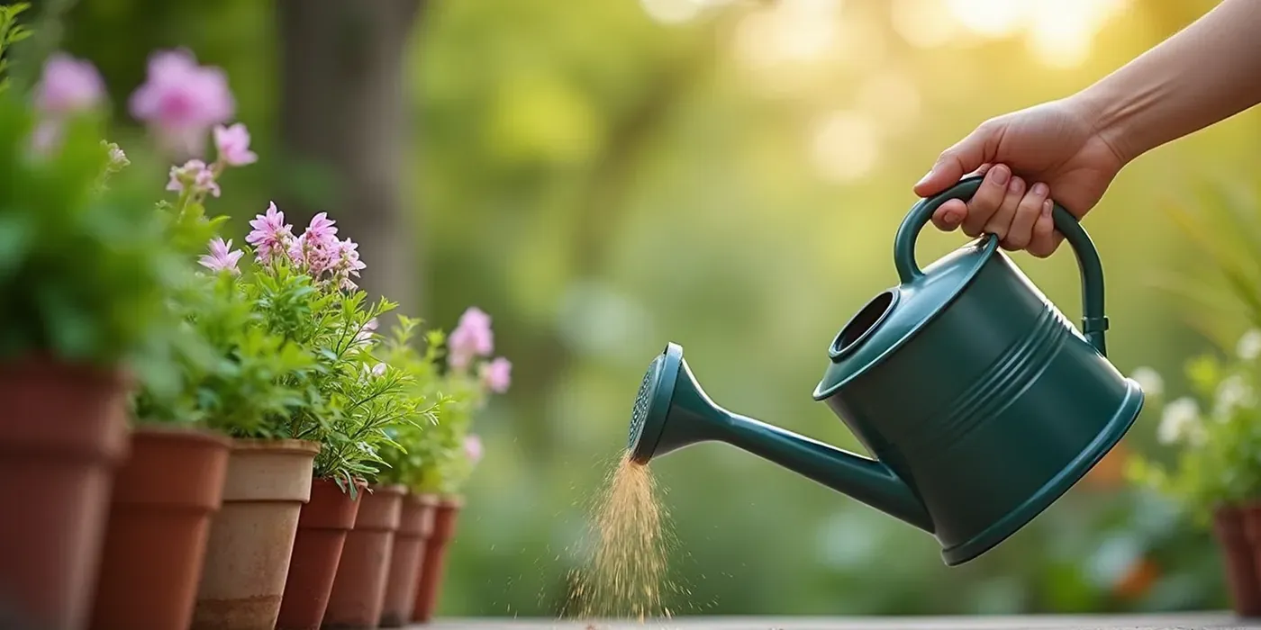 Kübelpflanzen richtig düngen: Zeitpunkt, Menge und Düngerarten