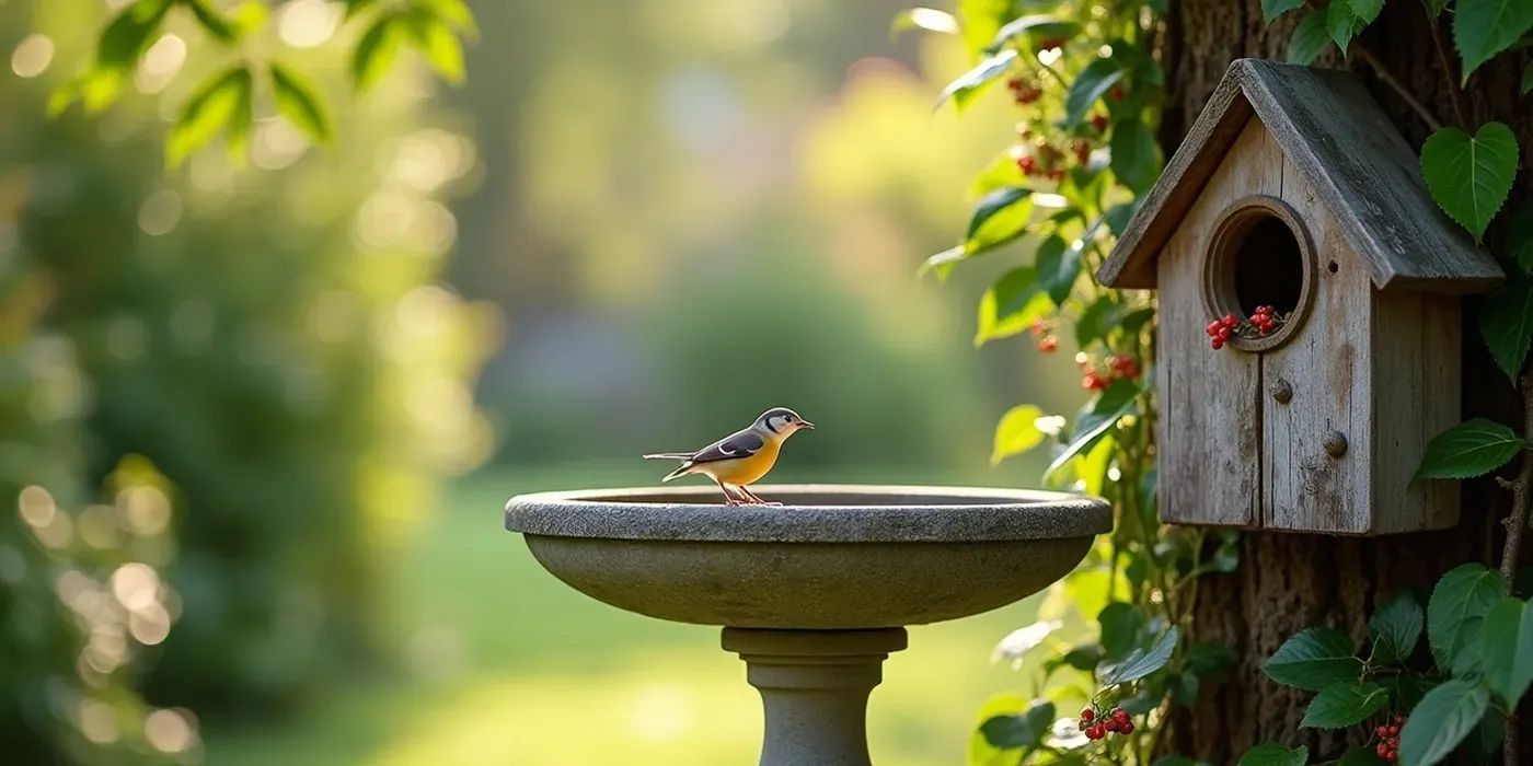 Vogelfreundlichen Garten gestalten: Futter, Wasser und Nistplätze