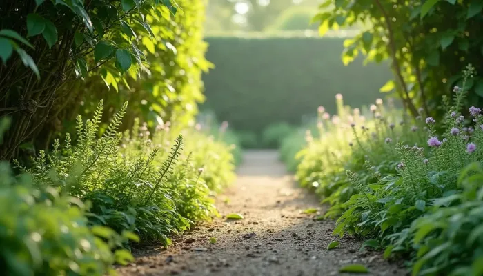 Was wächst unter einer großen Hecke?
